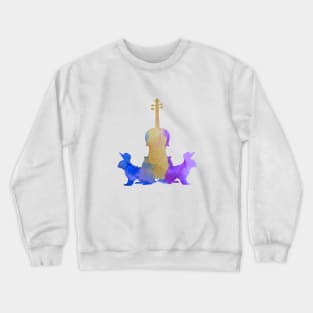 Viola Rabbits Art Crewneck Sweatshirt